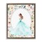 Stupell Industries Blue Princess with Pearl Border Floating Frame, design by Christine Simpson Art